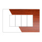 ETTROIT VENUS PLACCA PLASTICA 4P RADICA - Mod. VA83403 - Compatibile con Vimar ARKÉ
