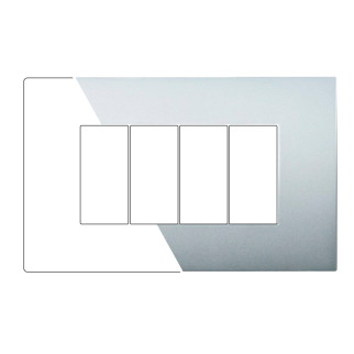 PLACCA PLASTICA 4P SILVER - modello VA83406