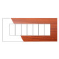ETTROIT VENUS PLACCA PLASTICA 7P RADICA - Mod. VA83703 - Compatibile con Vimar ARKÉ