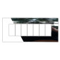 ETTROIT VENUS PLACCA PLASTICA 7P CROMATO LUCIDO - Mod. VA83713 - Compatibile con Vimar ARKÉ