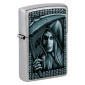 Zippo Accendino a Benzina Ricaricabile e Antivento con Fantasia Grim Woman - mod. 46151