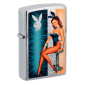 Zippo Accendino a Benzina Ricaricabile e Antivento con Fantasia Playboy - mod. 48374