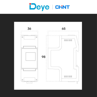Chint Misuratore per Inverter Monofase Deye 230V RS485 2P MID