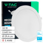 V-Tac Pro VT-61024 Mini Pannello LED Rotondo 24W SMD Chip Samsung da Incasso con Driver - 78671 / 78681 / 78691