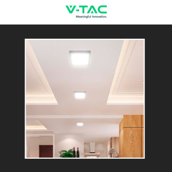VT-60012 Mini Pannello LED Quadrato 12W SMD a Superficie V-Tac