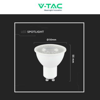 V-Tac VT-291 Lampadina LED GU10 7,5W Faretto PAR16 SMD