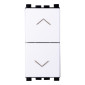 ETTROIT VENUS PULSANTE DOPPIO 1P+1P 16A BIANCO - Mod. VA1202B - Compatibile con VIMAR ARKÉ