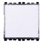 ETTROIT VENUS PULSANTE 2P PORTANOME BIANCO - Mod. VA1901B - Compatibile con VIMAR ARKÉ