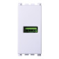 ETTROIT VENUS PRESA USB 1POSTI 2.1AMH BIANCO - Mod. VA2401B - Compatibile con VIMAR ARKÉ