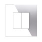 ETTROIT VENUS PLACCA PLASTICA 2P SILVER - Mod. VA83206 - Compatibile con VIMAR ARKÉ