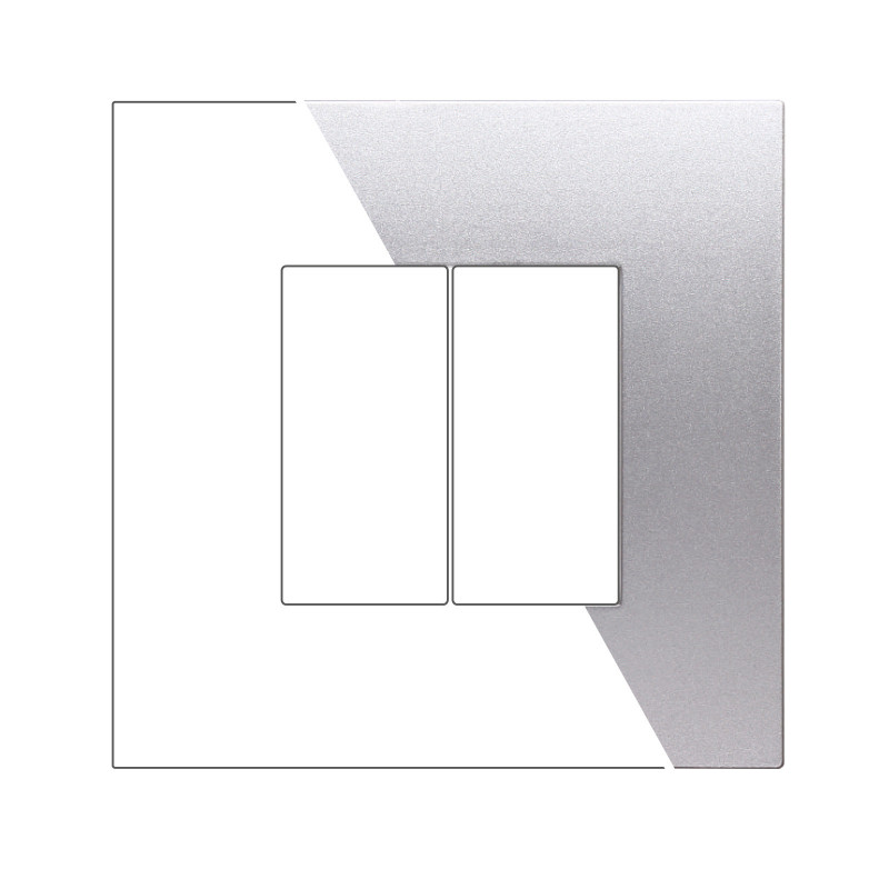 PLACCA PLASTICA 2P SILVER - modello VA83206