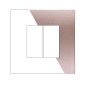 ETTROIT VENUS PLACCA PLASTICA 2P BRONZO - Mod. VA83210 - Compatibile con VIMAR ARKÉ