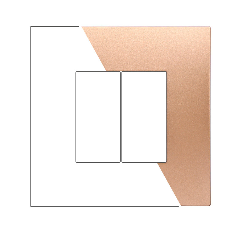 PLACCA PLASTICA 2P ORO - modello VA83211