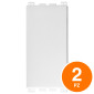 ETTROIT VENUS FALSO POLO 1POSTO - Confezione 2pz - Mod. VA0100B - Compatibile con VIMAR ARKÉ