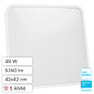 V-Tac Pro VT-8630 Plafoniera LED Quadrata 48W Chip Samsung IP44 Colore Bianco - SKU 76301-24 / 76311-24 / 76321-24