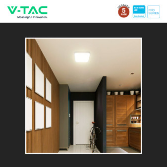 V-Tac Pro VT-8630 Plafoniera LED Quadrata 48W Chip Samsung IP44