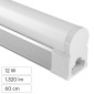 Universo Tubo LED T5 12W SMD Lampadina 60cm Plafoniera Linkabile in Alluminio - mod. T5-12W-OC / T5-12W-ON / T5-12W-OF