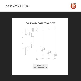 Sossen Marstek Misuratore Batteria Trifase 100-260V Wifi Bluetooth