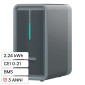 Marstek Batteria BMS LiFePO4 44,8V 50Ah 2,24kWh IP65 da Balcone Garanzia 3 Anni per Inverter Fotovoltaico CEI 0-21 - mod. BS2500