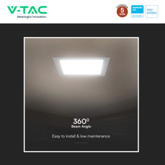 V-Tac Pro VT-61003 Mini Pannello LED Quadrato 3W SMD Chip Samsung