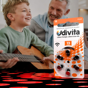 Udivita Batterie Protesi Acustiche Misura 13 Blister da 6