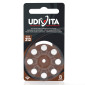 Udivita Batterie per Protesi Acustiche Misura 312 Zinco Aria Tecnologia Phono Pulse - Blister da 8 Pile