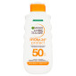 Garnier Ambre Solaire Hydra 24H Protect Protezione Solare Alta SPF 50 Raggi UVB e UVA Idratante - Flacone da 175ml