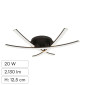 V-Tac VT-7792 Lampadario LED a Superficie 20W SMD Colore Nero - SKU 7005