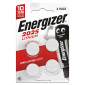 Energizer Lithium Pile a Bottone CR2025 3V per Telecomandi Calcolatrici - Blister da 4 Batterie