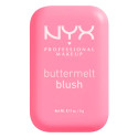 NYX Professional Makeup Buttermelt Blush Polvere con Burro di Mango Mandorle Karité Colore Butta Together - Cofanetto da 5g