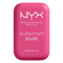 NYX Professional Makeup Buttermelt Blush in Polvere con Burro di Mango Mandorle Karité Colore Butta With Time - Cofanetto da 5g