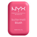 NYX Professional Makeup Buttermelt Blush in Polvere con Burro di Mango Mandorle e Karité Colore Getting Butta - Cofanetto da 5g