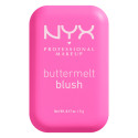 NYX Professional Makeup Buttermelt Blush in Polvere con Burro di Mango Mandorle e Karité Colore My Butta Half - Cofanetto da 5g