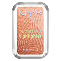 NYX Professional Makeup Buttermelt Highlighter Illuminante con Burro di Mango e Mandorle 35 Butta in Bronze - Cofanetto da 5g