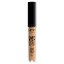 NYX Professional Makeup Can't Stop Won't Stop Correttore Liquido Viso Illuminante Opacizzante 7.5 Soft Beige - Flacone da 3,5ml