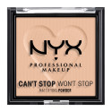 NYX Professional Makeup Can't Stop Won't Stop Cipria in Polvere Opacizzante e Levigante a Lunga Tenuta 03 Light Medium