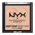 NYX Professional Makeup Can't Stop Won't Stop Cipria in Polvere Opacizzante e Levigante a Lunga Tenuta 04 Medium