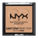 NYX Professional Makeup Can't Stop Won't Stop Cipria in Polvere Opacizzante e Levigante a Lunga Tenuta 06 Tan