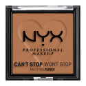 NYX Professional Makeup Can't Stop Won't Stop Cipria in Polvere Opacizzante e Levigante a Lunga Tenuta 08 Mocha