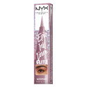 NYX Professional Makeup Epic Ink Liner Glitz Eyeliner in Penna Waterproof con Punta Flessibile 03 Shimmer Stitch