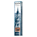 NYX Professional Makeup Epic Ink Liner Glitz Eyeliner in Penna Waterproof con Punta Flessibile 05 Dazzle Denim
