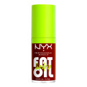 NYX Professional Makeup Fat Oil Lip Drip Gloss Labbra Colorato Idratante Effetto Lucido 08 Status Update - Flacone da 4,8ml