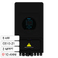 V-Tac Deye Inverter Monofase Ibrido On-Grid / Off-Grid 5kW IP65 Garanzia 10 Anni CEI 0-21 Display LCD Colore Nero - SKU 12309