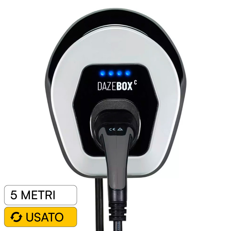 Wall Box Daze 7,4kW Monofase Dazebox Home C con Cavo Tipo 2
