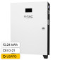 V-Tac VT-12040 Batteria BMS LiFePO4 51,2V 200Ah 10,24KWh per Inverter Impianto Fotovoltaico CEI 0-21 - SKU 114473