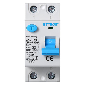 ETTROIT Interruttore Differenziale Puro 2P 25A 30mA 220V-6KA - Mod. JX322561