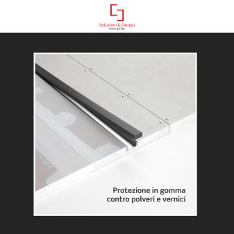 SD290.L Profilo a L in Alluminio Integrato per Strisce LED SD