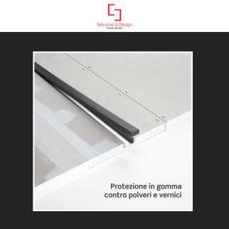 Profilo a X in Alluminio Integrato per Strisce LED