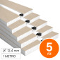 SD Soluzioni &amp; Design 5 Profili in Alluminio Integrati nel Cartongesso per Strisce LED a Scomparsa 1 metro - mod. SD290/Slim