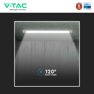 Tubo LED Prismatico 20W 60cm SMD Chip CREE V-Tac